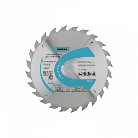Диск пильный 250x32/30x24Т мм Gross