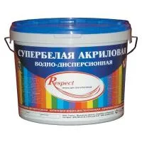 Краска Respect акриловая супербелая 14кг
